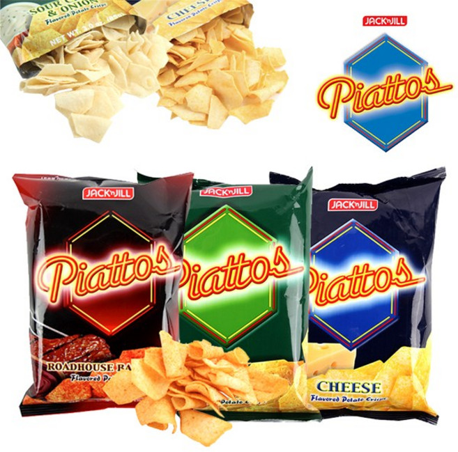 바삭! 피아토스 감자칩 3종, 치즈맛, 85g, 10개