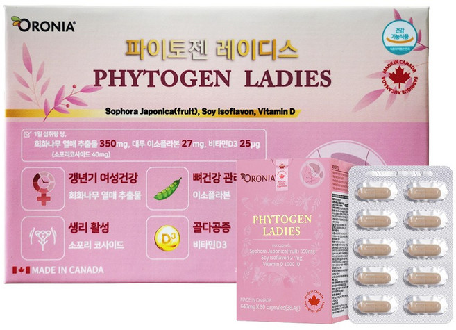 오로니아 파이토젠 레이디스 세트, 3개, 60정