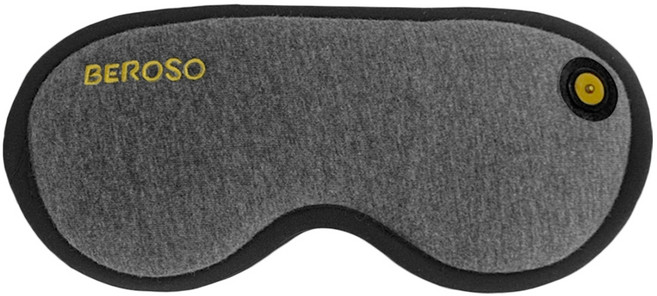 Beroso 倍麗森 磁吸式三段溫控定時立體熱敷眼罩(灰), 詳見包裝, 詳見包裝