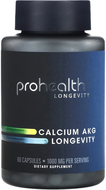 ProHealth Longevity 칼슘 AKG 장수 1000mg 캡슐 60정(캡슐 1정당 500mg), ProHealthLongevity칼슘AKG장수1000m, 1개, 60정 - 쿠팡
