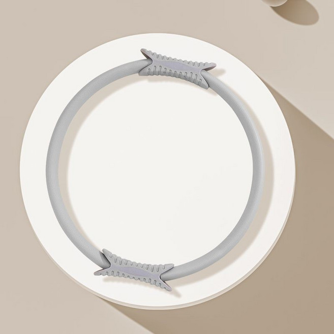 盆底肌訓練 開肩美背 塑形普拉提圈 瑜伽環 魔力圈 運動健身, 灰色, 1個