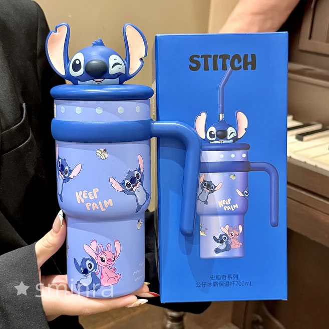 100% Zootopia 시리즈 700ml 보온병 컵 아이스 도미네이션 주디 워터 글라스 닉 스테인레스 스틸 여행용