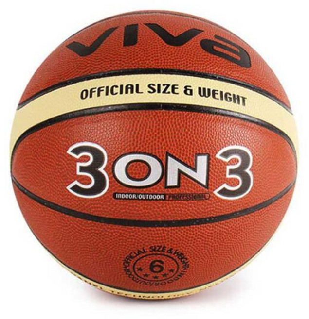 VIVA 3ON3 농구공 6호 약23cm CH846, 1개