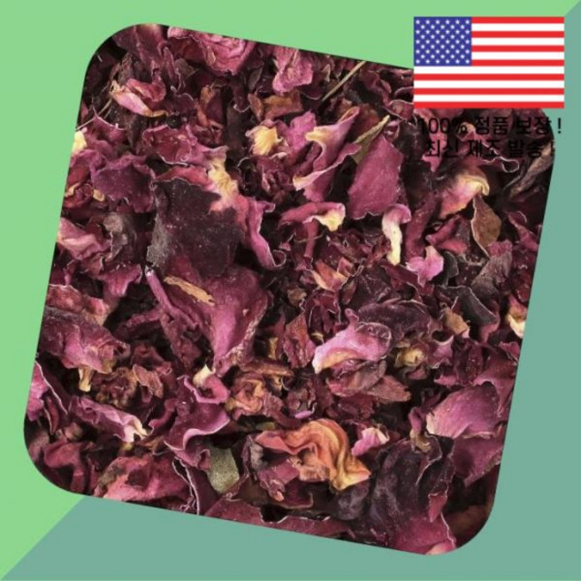 프론티어 협동조합 붉은 거트미 꽃잎 8온스 226g Frontier Co op Organic Red Rose Petals 8oz, 1