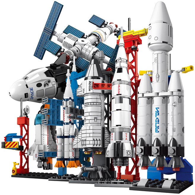 알꿀밤-호환블럭-우주 E소형 우주과학개발 7종 세트, 1개