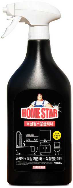 홈스타 뿌리는 곰팡이싹 욕실청소용 750ml, 1개