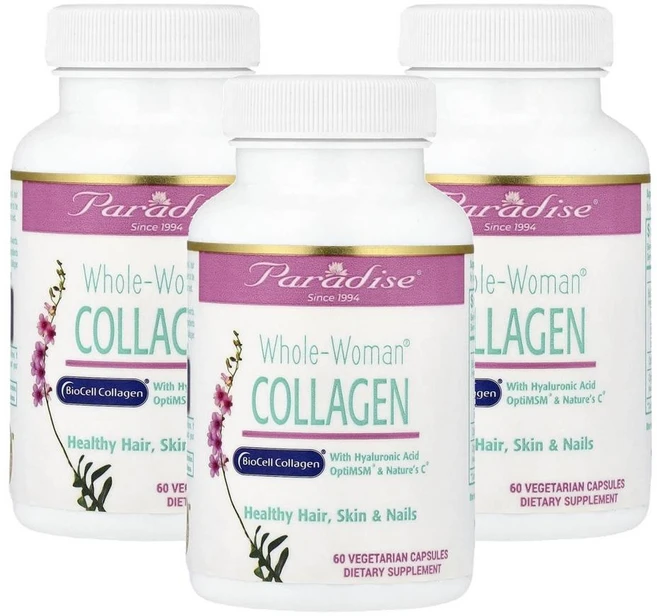 파라다이스 허브 홀 우먼 콜라겐 Paradise Herbs Whole-Woman® Collagen 60정, 3개 - 쿠팡