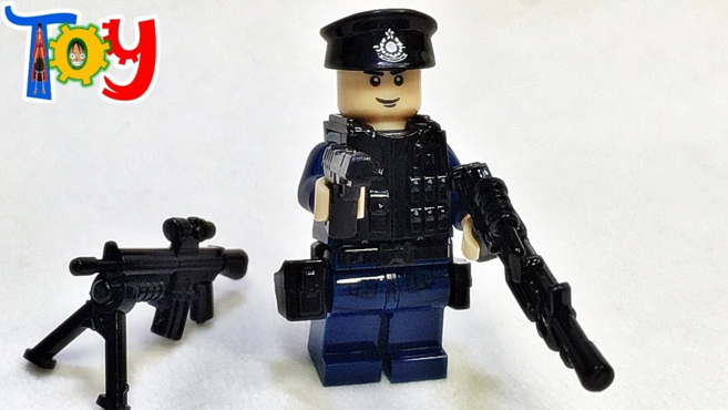 경찰특공대 미니블럭 피규어 스나이퍼경찰, 1개