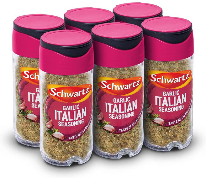 영국 슈왈츠 Schwartz Garlic Italian Seasoning 갈릭 이탈리안 시즈닝, 12개, 43g