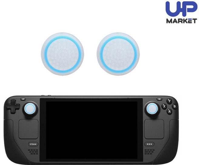 스팀덱 스틱커버 라인, 형광블루2개입, 1개