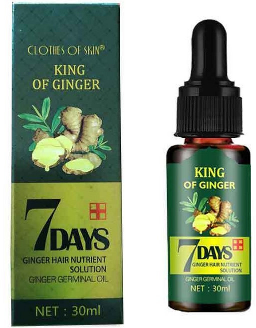 똥똥똥 생강오일 가려움증과 마른 두피를 제거하기 위해 분기 된 모발 관리를 개선 모발 에센셜 영양 및 수리, 4개, 30ml