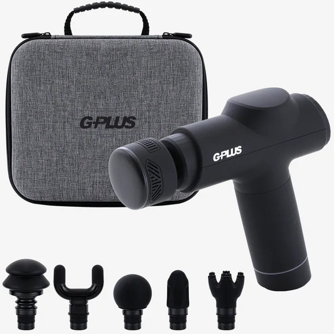 G-PLUS GP冰火冷熱筋膜按摩槍 GP-M03HC, 黑色