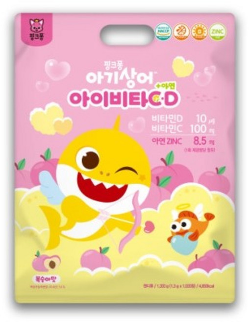 핑크퐁 아이비타C+ 아연 1000정, 1개, 1.43g