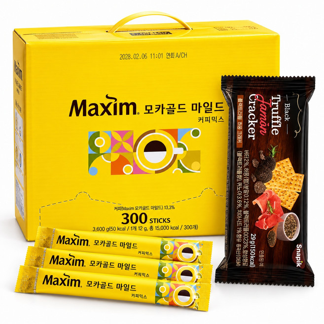 동서 맥심 모카골드 마일드 커피믹스 300T 대용량 사무실 탕비실용, 1개, 300개입, 3.6kg
