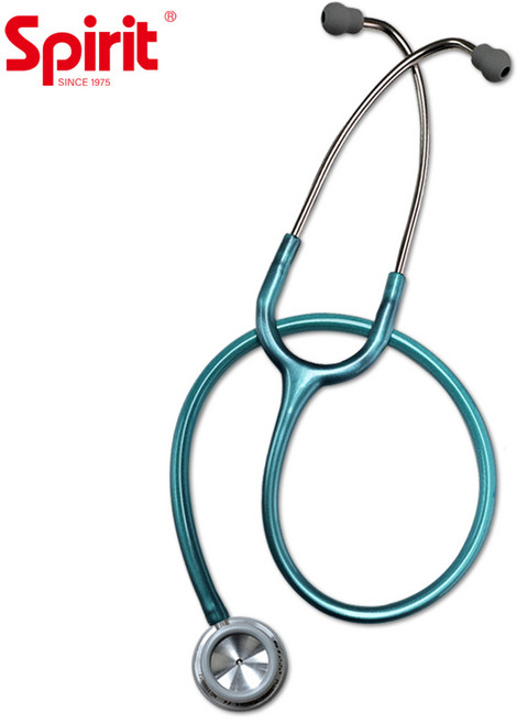 스피릿 의사용 청진기 CK-S601PF 양면형 의료기기, 펄 청록, 1개