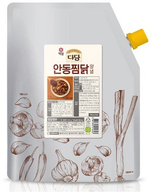 다담 안동찜닭양념 2kg 찜닭소스, 5개