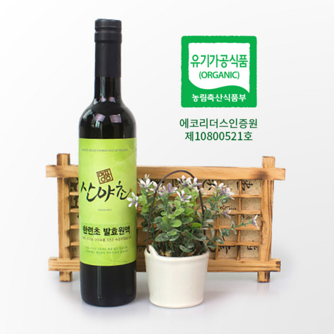 한련초 효소 발효액 유기농 이의영 산야초 효소 500ml, 1개