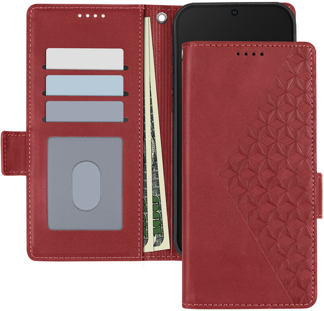 아칸크 가죽 지갑 다이어리 퀼팅 케이스