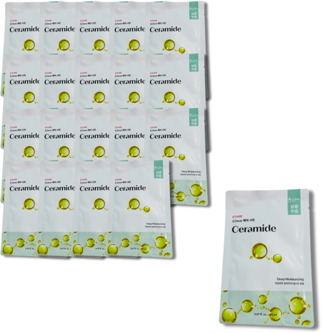 에뛰드 0 2 테라피 에어 마스크 세라마이드 20ml, 1개입, 20개