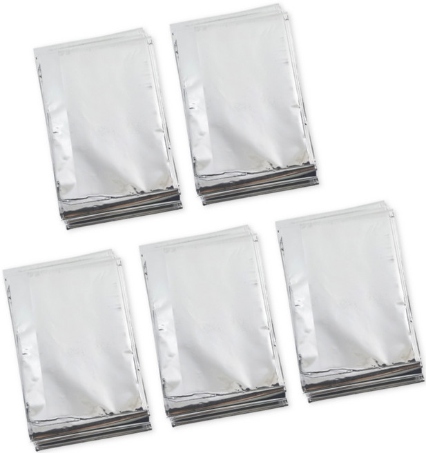 새누몰 비상용 보온 은박 담요 5개 세트 방풍방수