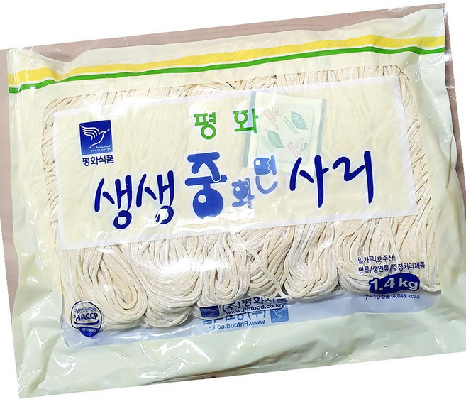 ㈜평화식품 중화면사리(평화 1.4K) | 중식면 반조리식품, 1.4kg, 거마 중화면사리