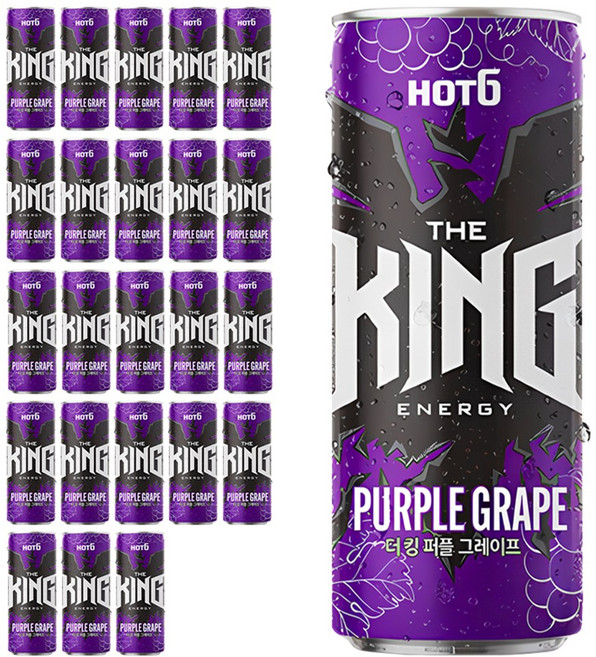 핫식스 더킹 퍼플 그레이프, 355ml, 24개
