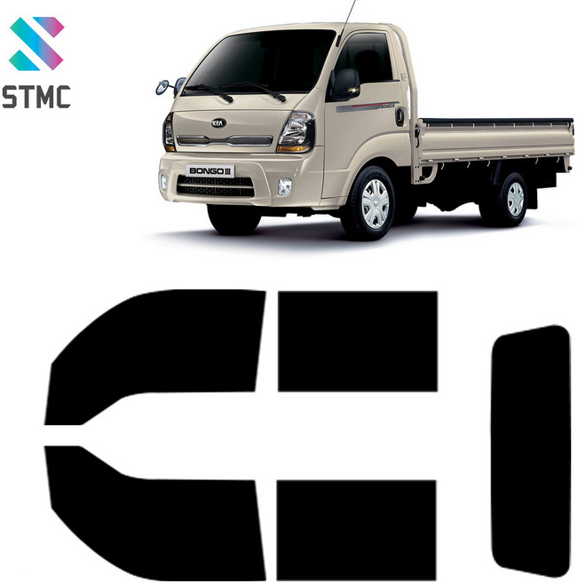 썬팅메카 봉고3 전용 99%UV차단 썬팅필름, 측후면(더블캡), UV+열차단-50%