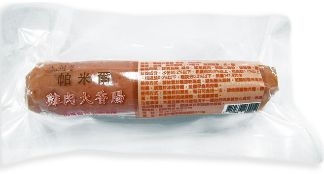 帕米爾 雞肉大香腸 寵物零食, 1個, 50g