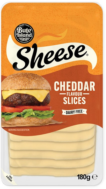 [영국 NO.1 치즈] 쉬즈치즈 SHEESE 비건치즈 체다 플레이버 슬라이스, 180g, 1개