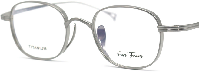 퓨어프레임 티타늄 안경테 역코받침패드 남자 여자 안경테