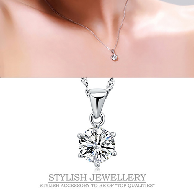 미다미 조이 큐빅 목걸이