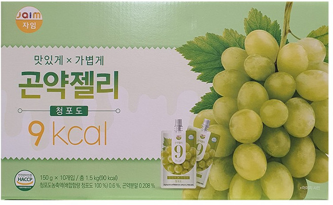 자임 곤약젤리 청포도, 1.5kg, 1개