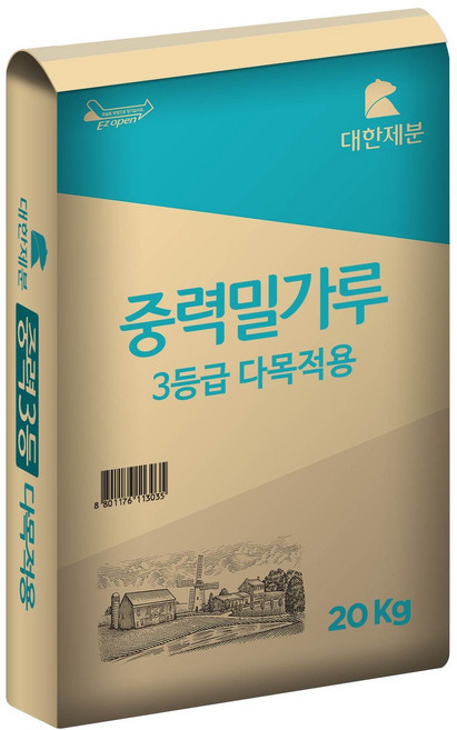 대한제분 곰표 공작밀가루, 20kg, 1개