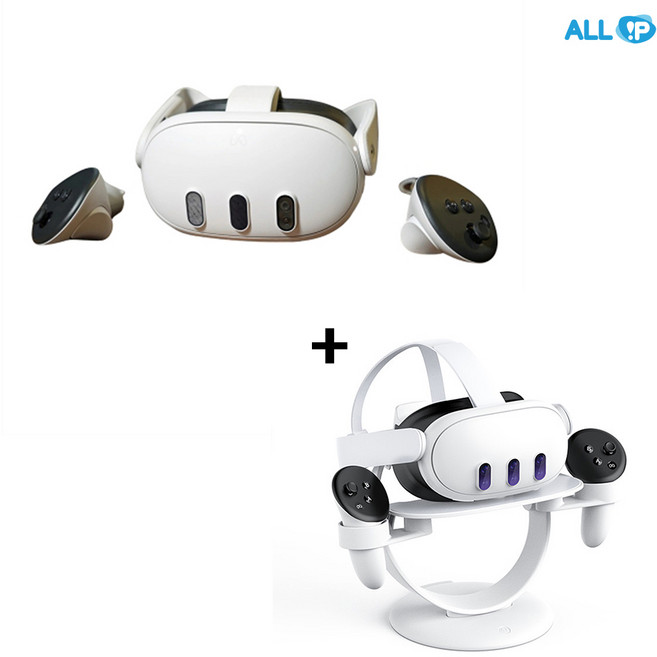 메타퀘스트3 512GB+메타퀘스트3 범용 VR 스탠드, 1세트, 메타퀘스트3 512GB+범용VR스탠드