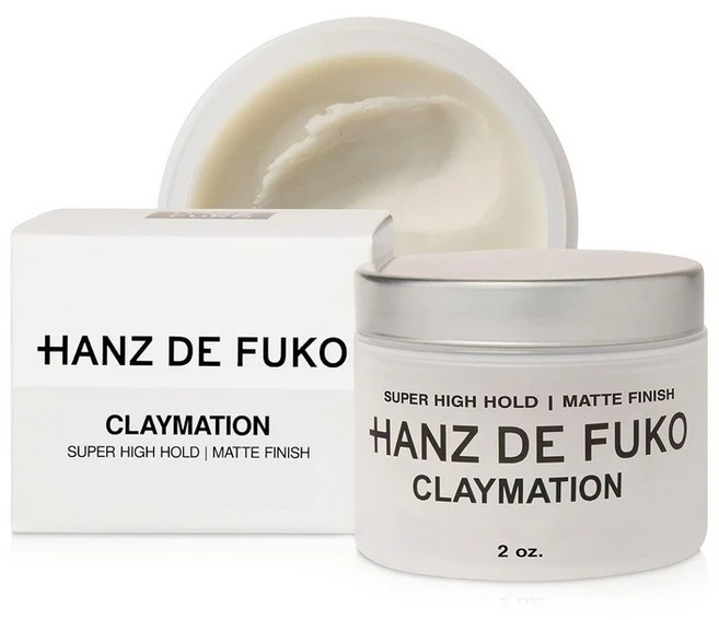 Hanz de Fuko Claymation – 프리미엄 남성용 헤어 스타일링 클레이 – 매우 높은 고정력 매트 마감 – 2온스, 1개, 56g - 쿠팡