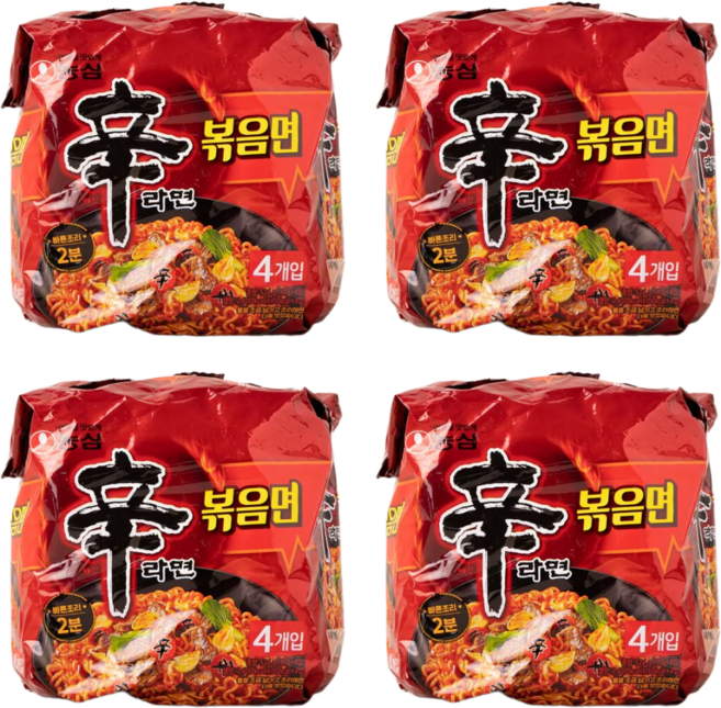 신라면 볶음면 131g, 16개