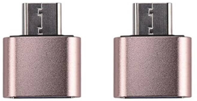 칼론 USB 3.0 미니 C타입 OTG젠더 KR-MCOTG, 핑크골드, 1개