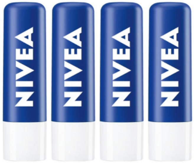 니베아 립 에센셜 케어 립밤, 4.8g, 4개