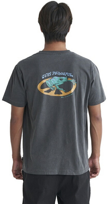 퀵실버 반팔티 스테이 피스풀 ST 티셔츠 쇼트 슬리브 그레이