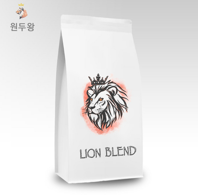 카페왕 원두왕 라이언 블렌드, 홀빈(분쇄안함), 500g, 홀빈(분쇄안함), 1개