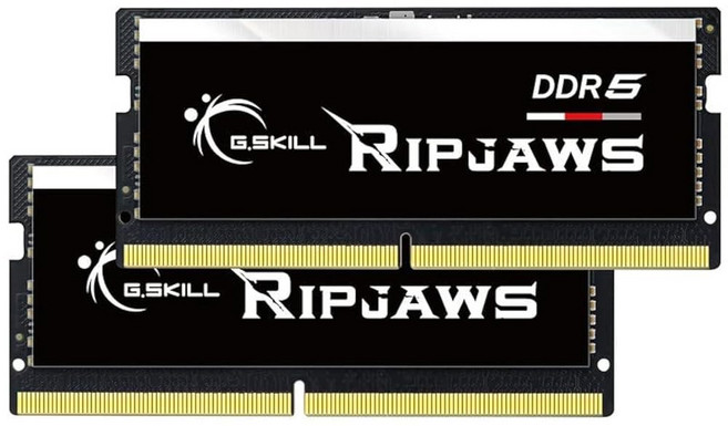 G.SKILL Ripjaws DDR5 SO-DIMM 시리즈 램 64GB (2x32GB) 4800MT/s CL40-39-39-76 1.10V 비버퍼드 논이씨씨 노트북/랩탑 메모리, 32GB (2x16GB), DDR5-5200 CL38-38-38-83, Black