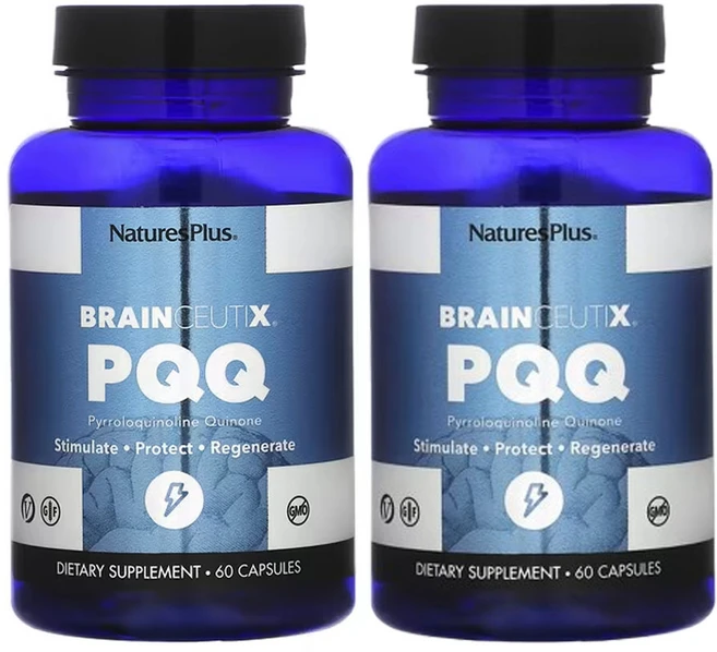 NaturesPlus 네이처스 플러스 PQQ 브레인 수틱스 20mg 캡BrainCeutix, 2개, 60정 - 쿠팡