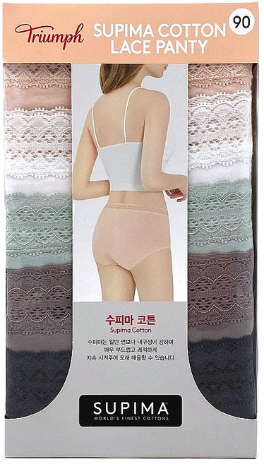 트라이엄프 수피마 코튼 레이스 팬티 5매