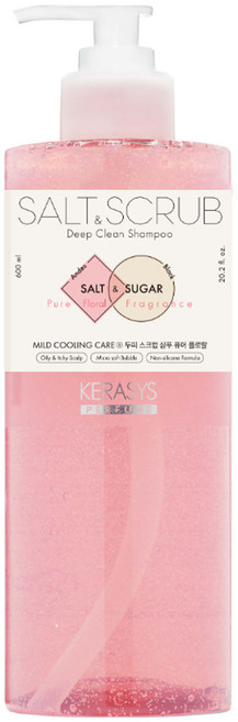 케라시스 두피 스크럽 소금 샴푸 퓨어 플로랄향, 600ml, 1개
