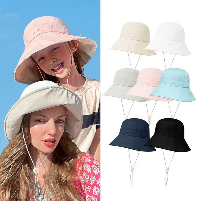 빅토리아앤프렌즈 리플렉스 와이드 버킷햇 키즈 성인 유아 여성 여름모자 자외선차단