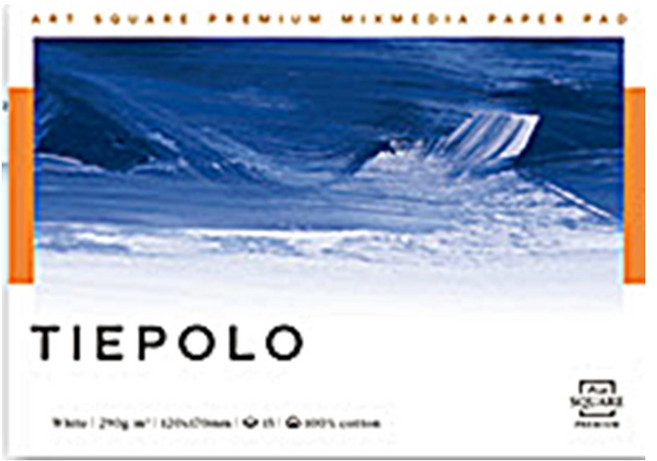 파브리아노 수채화스케치북 띠에뽈로 17x24cm 1면제본 판화스케치북