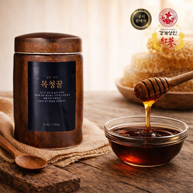 강개상인 목청꿀(700g) 프리미엄 최고급 야생 토종 천연꿀, 700g, 1