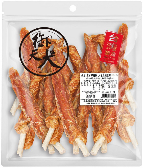 御天犬 潔牙雞肉棒 台灣本產, 1個, 200g, 雞