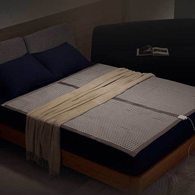 닥터스 2026년형 1mm NEW 초격차 프리미엄 은사매트 IoT 듀얼 AI 원격제어 Class S 탄소사 카본온열매트 DC전기장판 원적외선 블루투스 프리볼트 110V 사용, Class S 퀸(쉐브론패턴)