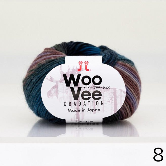 HAMANAKA WooVee Gradation 絕美漸層純羊毛 特殊段染, 8, 1個